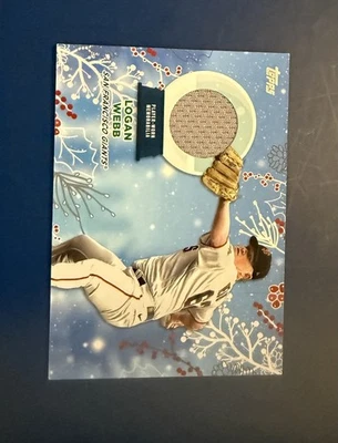 2023 Topps Holiday - Relics Logan Webb #RC-LW (MEM) - Image 1 of 2