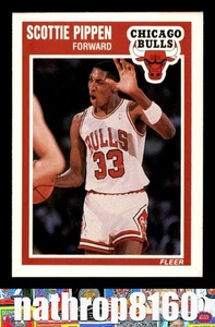 1989 Fleer #23 Scottie Pippen HOF Basketball Karte NM/NM+ Chicago Bulls 10700 - Bild 1 von 4