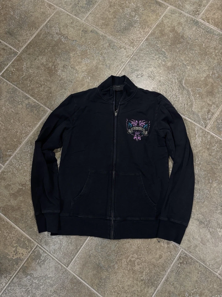 Harley Davidson Mujer 2000’s Negro Cremallera Sudadera Talla Grande Foto 1 de 4