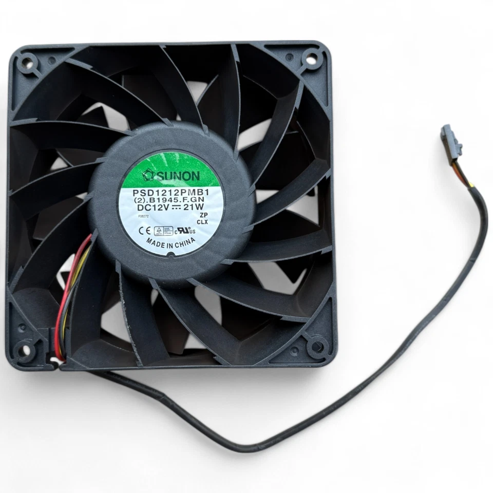 SUNON PSD1212PMB1 B1945.F.GN 12V 21W High Wind Volume 3Wire Cooling Fan 120*38mm - Image 1 of 4