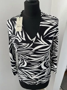 hOBBS  Aimee Printed Top Shirt Blouse  Size S - Picture 1 of 5