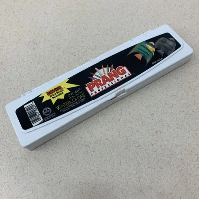 Набор акварельных красок Prang овальная сковорода, 8 разных цветов + 2 кисти - Изображение 1 из 3