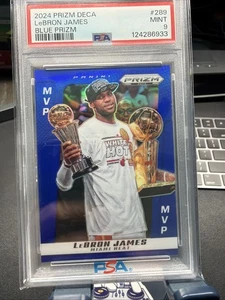 2024-25 Prizm Deca LeBron James MVP Award Blue /149 Miami Heat PSA 9 - Bild 1 von 4
