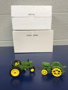 John Deere Tractor Christmas Ornaments Model D & Model A Danbury Mint W/ Box - Picture 1 of 23