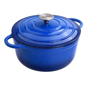 4.5 QT Enameled Cast Iron Dutch Oven with Lid Round Dutch Oven Big Dual Handl... - Picture 1 of 9