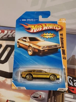 Hot Wheels 2010 New Models #15/44 '81 Delorean DMC-12 in Satin Gold - Image 1 of 4