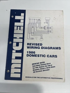 Mitchell 1986 DOMESTIC CARS WIRING DIAGRAMS - Bild 1 von 24