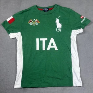 Polo Ralph Lauren Camicia Gioventù Media Verde Italia ITA Big Pony Nautica Vela - Foto 1 di 13