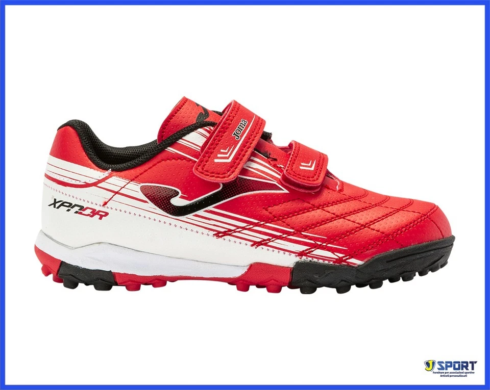 Scarpe da Calcetto JOMA per Bambino Scarpette Scarpini Con A Strappo Rossa 28 - Immagine 1 di 4