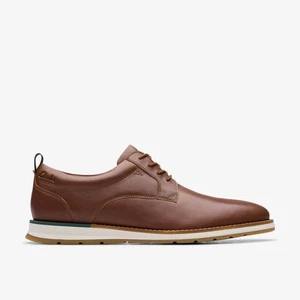 Clarks Lapford Lace Hellbraunes Leder Gr. 42, Anzugschuh - Picture 1 of 6