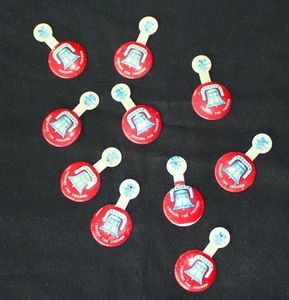 10 prendedores de solapa promocionales de colección Radio Liberty Crusade for Freedom aparecen nuevos de stock - Imagen 1 de 2