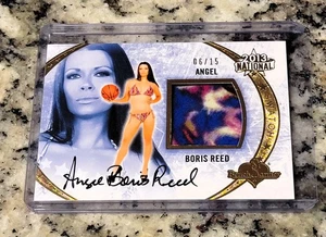 2013 BENCHWARMER NATIONAL ANGEL BORIS REED GOLD SWATCH AUTO 6/15 - Picture 1 of 3