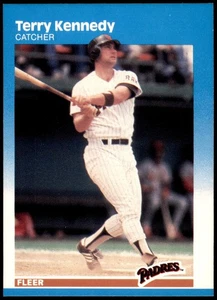 Terry Kennedy San Diego Padres 1987 Fleer #419 Baseball Card Catcher - Picture 1 of 2