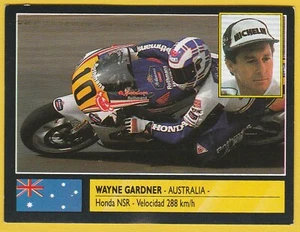 1990 Spanish Motorsport Motorbike Trading Card #176 Aussie Star Wayne Gardner - Picture 1 of 2