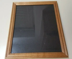 OAK WOOD TABLE TOP WOOD FRAME WITH GLASS FOR 8 X 10 INCH PICTURE - Picture 1 of 2