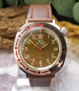 Watch Vostok Command USSR Vintage mechanical men's wrist watch Soviet watch - Picture 1 of 11