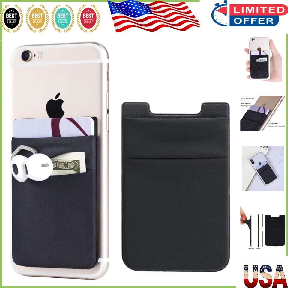 Fashionable 2-Pack Phone Pocket Wallet - Double Secure Card Holder for Devices - Image 1 of 4