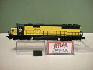 Atlas Model Railroad N Scale Locomotive - 49006 SD-60 Chicago & NW No # - Picture 1 of 21
