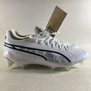 Puma King Ultimate Brilliance Women’s FG Soccer Cleats White Size 10 107328-01 - Picture 1 of 12