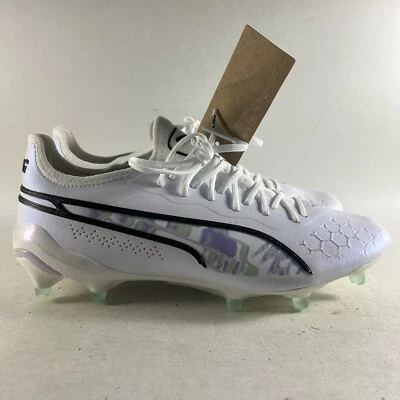 Puma King Ultimate Brilliance Women’s FG Soccer Cleats White Size 10 107328-01 - Image 1 of 4
