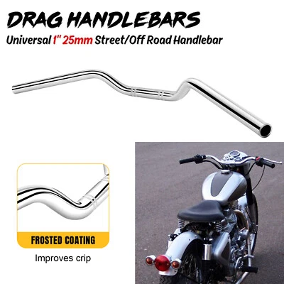 Barras de arrastre de manillar de 1" 25 mm para motocicleta Harley Dyna Super Glide Sport FXDX Foto 1 de 4