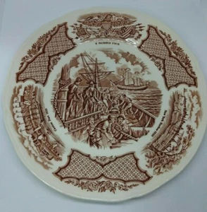 Alfred Meakin "FAIR-WINDS" Staffordshire England 7" Chinese Export Plate - Picture 1 of 4