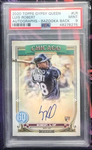 2020 Topps Gypsy Queen Luis Robert Rookie #GQA-LR Auto /25 Bazooka Back *PSA 9* - Picture 1 of 2
