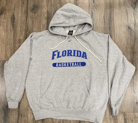 Mid 00's Florida Gators Basketball Nike Center Swoosh Hoodie Sweatshirt XL Cover
