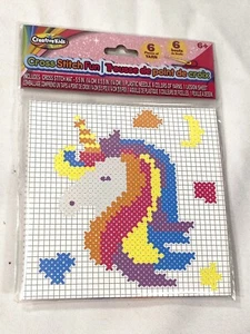 creative kids cross stitch craft kit 5.5X5.5 inch UNICORN - Picture 1 of 2