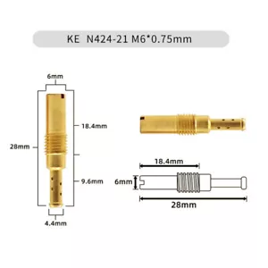 10x Carburador Slow Jet Pilot Jet N424-21 M6*0,75 mm #58-#80 Motocicleta - Imagen 1 de 8