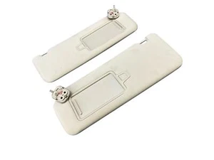2022 2023 2024 KIA CARNIVAL FRONT LEFT RIGHT SUNVISOR SHADE SUN VISOR SET BEIGE - Picture 1 of 16