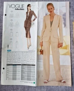 Womens Suit Sewing Pattern Vogue 9799 Size 14 To 18 Uncut - Picture 1 of 3