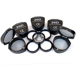 Lote de cinco lentes 20D color negro para oftalmólogo envío gratuito - Imagen 1 de 12