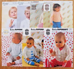 Bulk Buy 7 x Lister Knitting Pattern Pamphlets - BABIES & TODDLERS - 41-61cm Ch - Picture 1 of 3