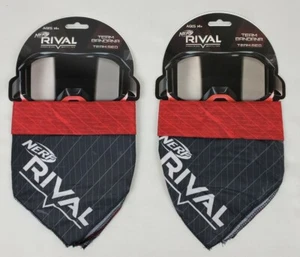 Lot of 2 Nerf Rival Team RED Face Bandanas....FREE SHIPPING!!!! - Picture 1 of 6