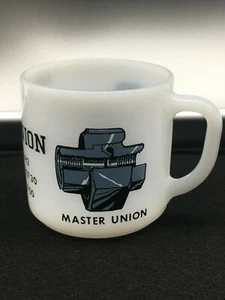 Vintage, Flex-Seat by Master-Union, Fern Park Florida, milk glass mug - Picture 1 of 9