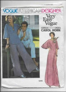 Vintage Vogue American Designer Pattern 1215 Carol Horn Dress Top & Pants 14 - Picture 1 of 2