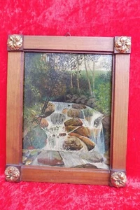 Schönes, sehr altes Bild, Gemälde ,Wasserfall , hinten bezeichnet :England 1905 - Bild 1 von 5