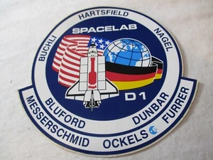 NASA Spacelab D1 Hartsfield Nagel Dunbar Bluford Buchli Furrer Pegatina - Imagen 1 de 2