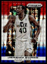 2013-14 Panini Prizm Red White Blue Jeremy Evans A23 #183