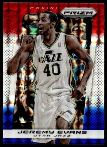 2013-14 Panini Prizm Red White Blue Jeremy Evans A23 #183