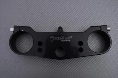 RENTHAL CT009 Árvore Tripla Superior em Alumínio Preto YAMAHA YZ250F YZF 250 2004-2005 - Imagem 1 de 2