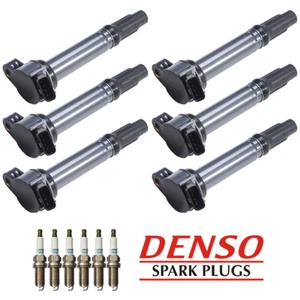 6 Ignition Coil & 6 Denso Iridium Spark Plug for 05-16 Toyota Sienna 3.5L UF487 - Picture 1 of 1