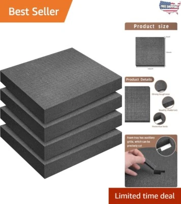 Durable Black Foam with Pick & Pluck Design - Perfect for Game Boxes & Tools - Image 1 of 4