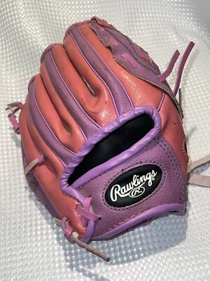 Guante de béisbol Rawlings Youth Players Series 9" tiro a la derecha rosa/púrpura S30 Foto 1 de 4