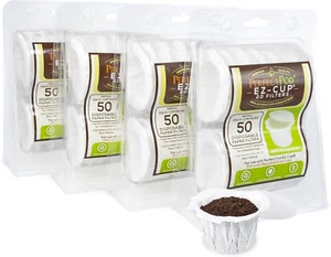 Filtros de café de papel desechables sin blanquear Perfect Pod EZ-Cup 2.0, 200 quilates, EE. UU. - Imagen 1 de 8