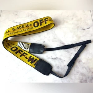 OFF-WHITE Industrial Camera Yellow Strap 28” (SS19) Yellow/Black - Picture 1 of 10