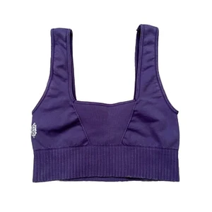 Free People FP Movement Sports Bra Womens XS/S Purple Good Karma Square Neck - Picture 1 of 5