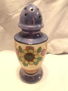 VTG Single Lustre Lusterware Flower Floral Salt Pepper Shaker Hand Painted Japan - Picture 1 of 5