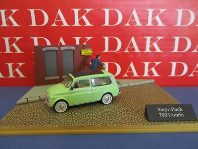 Die cast 1/43 Modellino Auto Diorama Fiat Steyr-Puch 700 Combi - Immagine 1 di 3